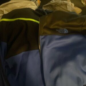 Mens Large North Face blue/black zip